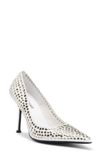 Jeffrey Campbell Risktake Stud Pointed Toe Pump In Multi