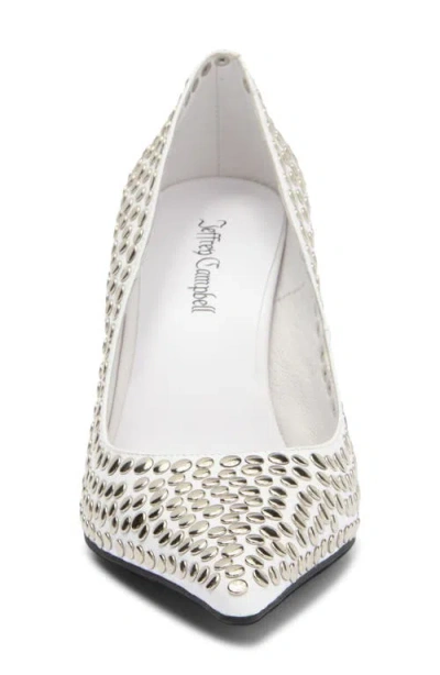Jeffrey Campbell Risktake Stud Pointed Toe Pump In Multi