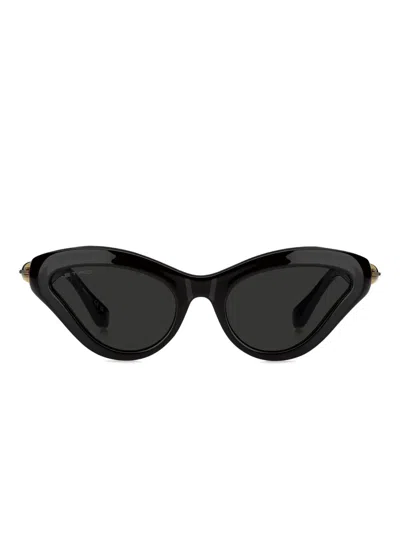 Etro Embellished Cat-eye Sunglasses In Black