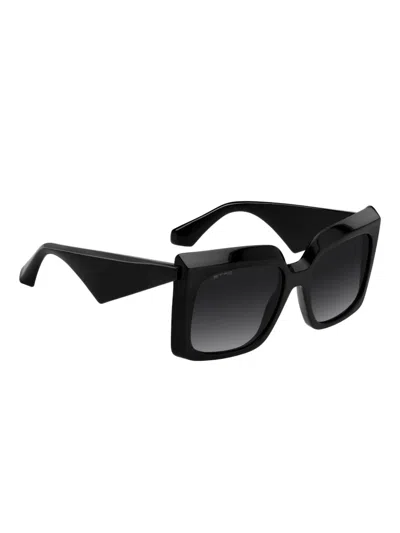 Etro Angular-frame Sunglasses In Black