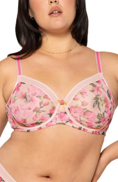 Curvy Couture Full Coverage Underwire Full Coverage Bra 1311 In Pink