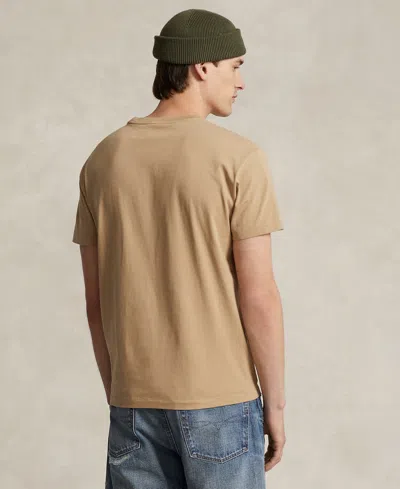 Polo Ralph Lauren Men's Classic Fit Crew Neck T-shirt In Brown