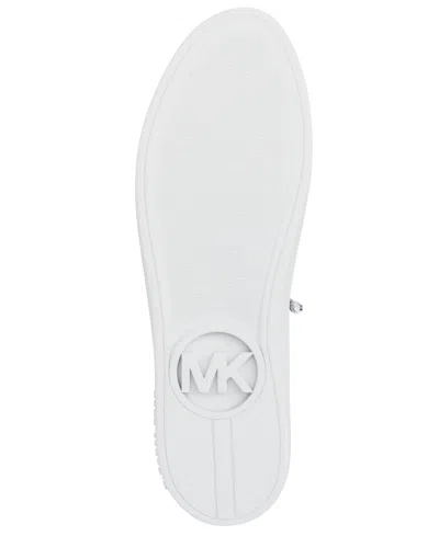 Michael Kors Michael  Women's Scotty Lace Up Sneakers With Charms In Silver