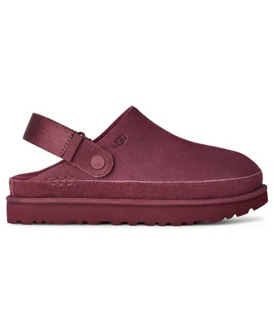 Ugg Women's Goldenstar Slip On Slingback Clogs In Burgundy