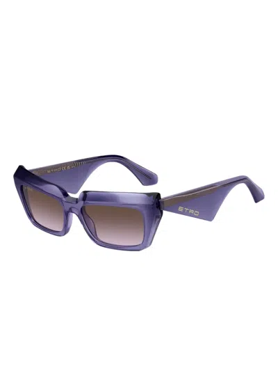 Etro Angular-frame Sunglasses In Purple