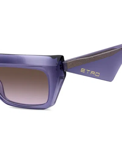 Etro Angular-frame Sunglasses In Purple
