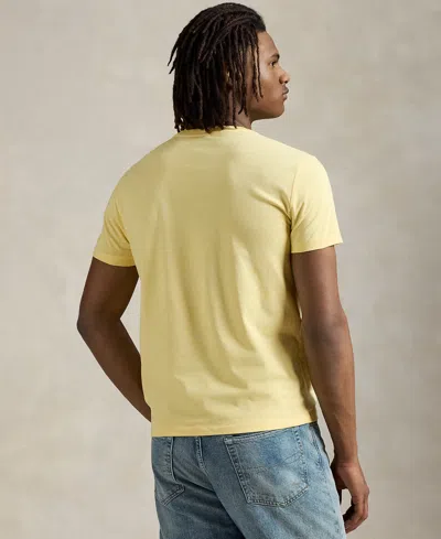 Polo Ralph Lauren Men's Classic Fit Crew Neck T-shirt In Yellow