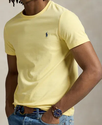 Polo Ralph Lauren Men's Classic Fit Crew Neck T-shirt In Yellow