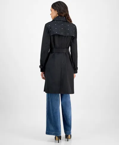 Cece Studs Trench Coat In Black