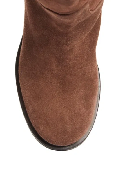Brunello Cucinelli Monili Trim Block Heel Bootie In Brown