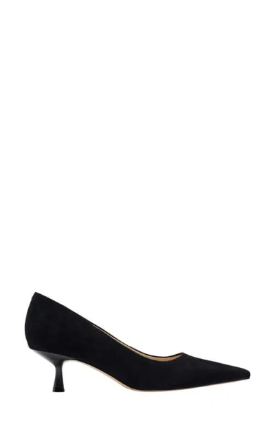 Marc Fisher Ltd Calynna Pointed Toe Kitten Heel Pump In Black