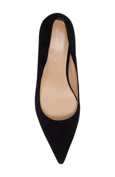 Marc Fisher Ltd Calynna Pointed Toe Kitten Heel Pump In Black