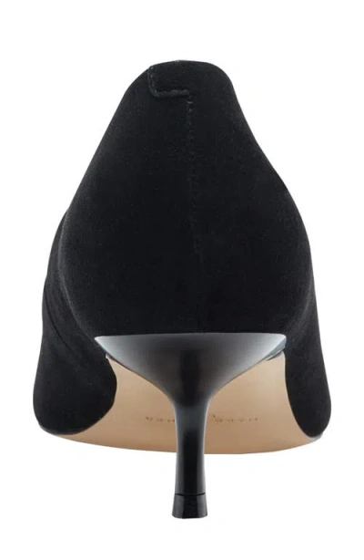 Marc Fisher Ltd Calynna Pointed Toe Kitten Heel Pump In Black