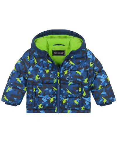 S Rothschild & Co Baby Boys 2-piece Snowsuit Jacket And Ski Bib Set In Blue