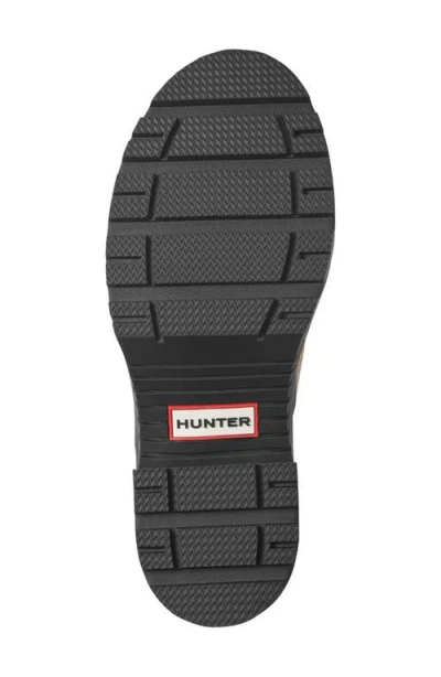 Hunter Marisol Waterproof Faux Shearling Cuff Bootie In Neutral