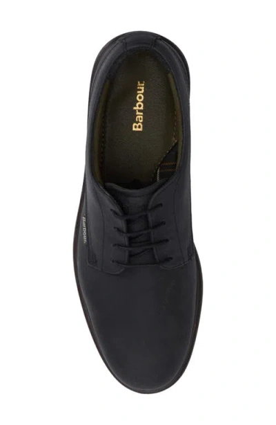 Barbour Carthy Plain Toe Derby In Black