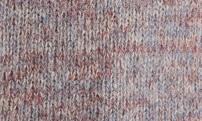 Vince Marled Crew Neck Cognac Combo In Red