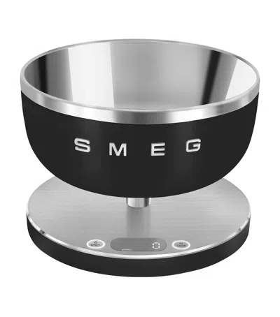 Smeg Rechargeable Digital Kitchen Scales In Black