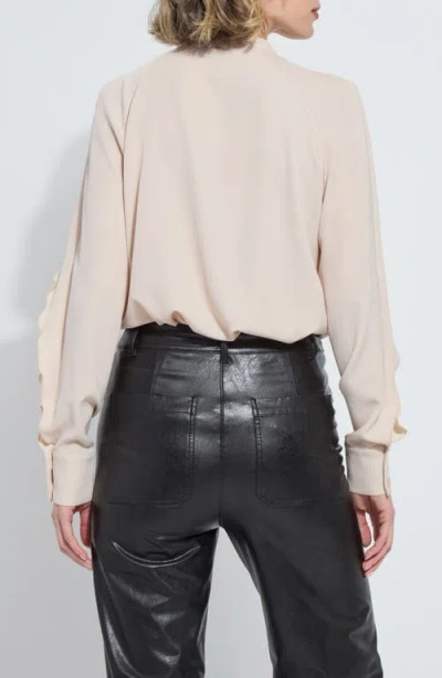 Lyssé Lysse Isadora Ruffle Sleeve Button-up Shirt In Pink