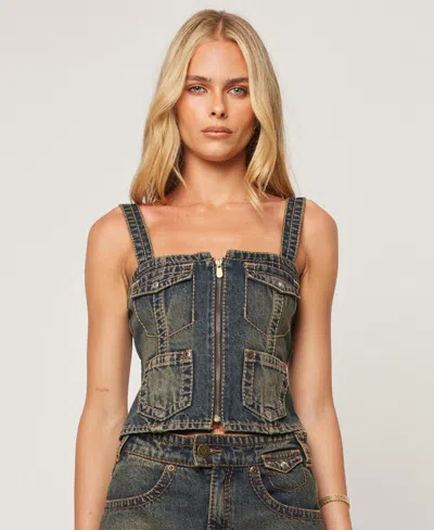 Abrand Utility Top Hillary In Blue