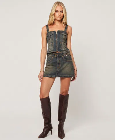 Abrand Utility Top Hillary In Blue