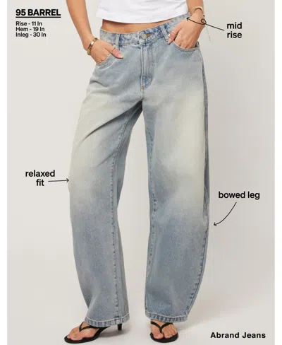 Abrand Women's 95 Alexis Barrel Jeans In Blue