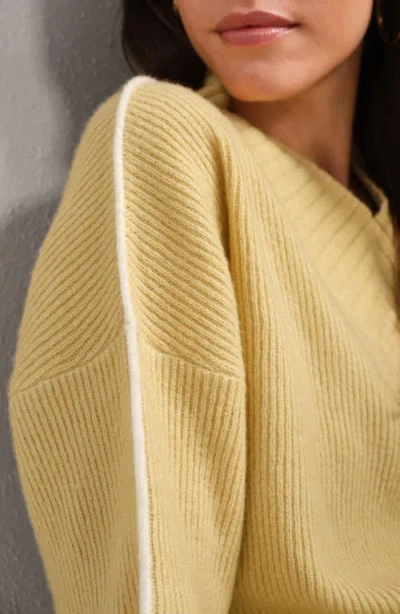 Rhone Westside V-neck Sweater In Neutral