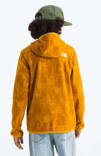 The North Face Kids' Glacier Polar Fleece Zip Hoodie In Orange