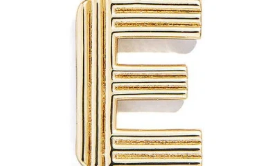 Baublebar Oversize Etched Letter Initial Pendant Necklace In Gold
