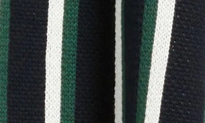 Krost Stripe Jacquard Cotton Scarf In Black