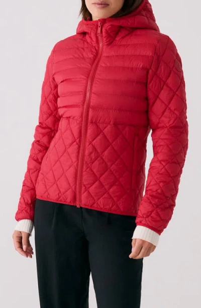 Lole The Base Packable Insulated Hooded Jacket In Red