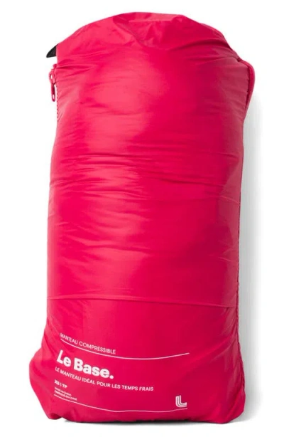 Lole The Base Packable Insulated Hooded Jacket In Red