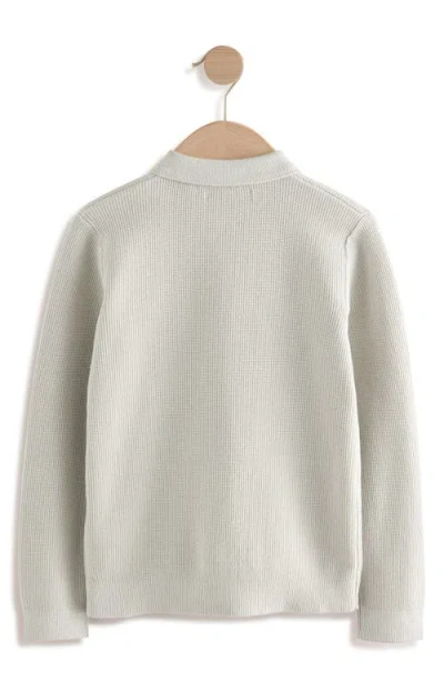 Next Kids' Cotton Half Zip Pullover In Gray