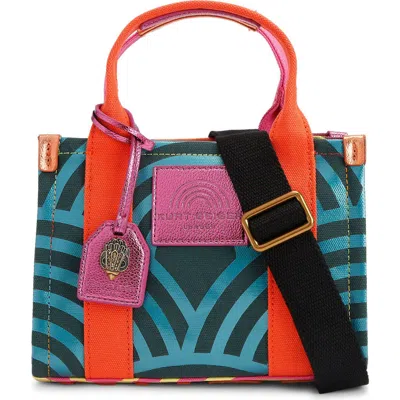Kurt Geiger London X-small Southbank Canvas Tote In Multi