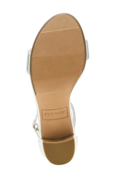 Steve Madden Jcarrson Ankle Strap Sandal In White