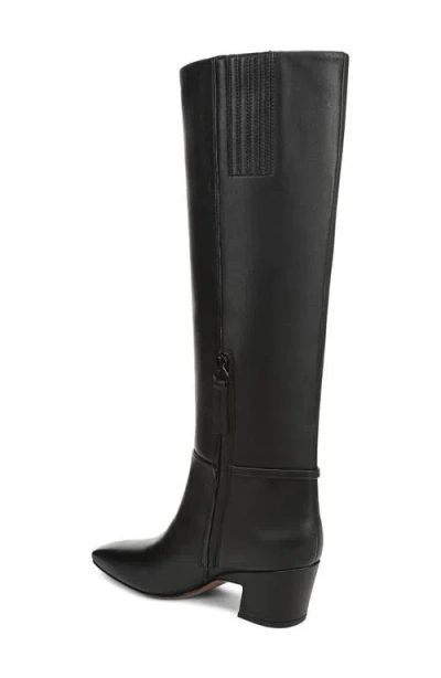 Franco Sarto Women's Sorelina Wide Calf Square Toe Zip Tall Boots In Black