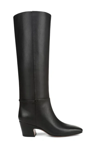 Franco Sarto Women's Sorelina Wide Calf Square Toe Zip Tall Boots In Black