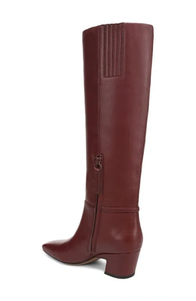 Franco Sarto Women's Sorelina Square Toe Zip Tall Boots In Burgundy