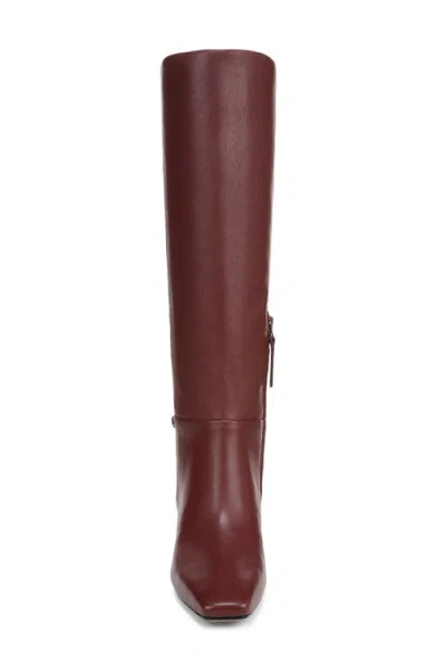 Franco Sarto Women's Sorelina Square Toe Zip Tall Boots In Burgundy