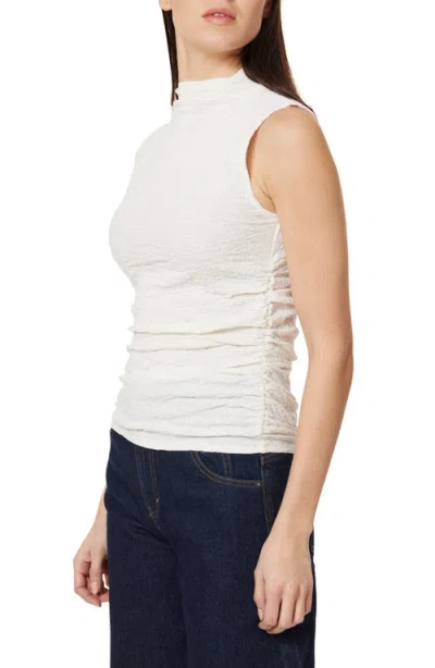 Habitual Gathered Texture Sleeveless Top In Neutral