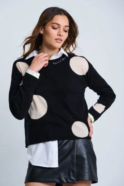 Lisa Todd Hot For Dots Sweater In Black