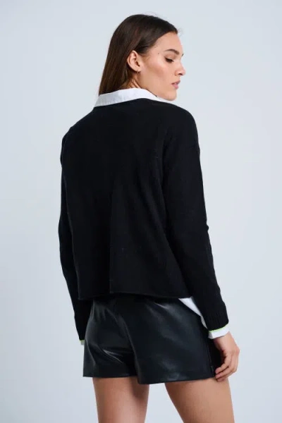 Lisa Todd Hot For Dots Sweater In Black