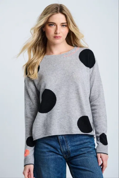 Lisa Todd Hot For Dots Sweater In Gray
