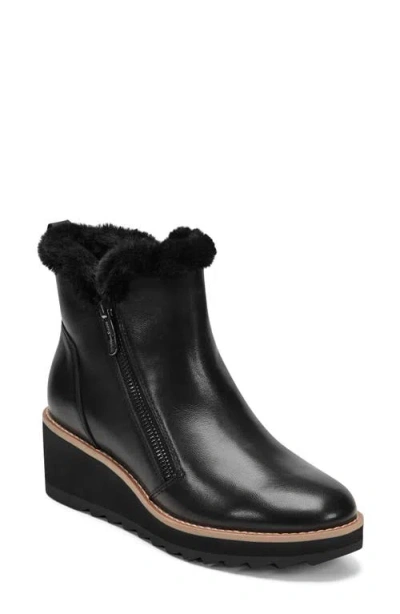 Easy Spirit Women's Jane Round Toe Wedge Booties In Black