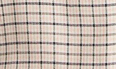 Vince Micro Check Button Front Shirt In Neutral