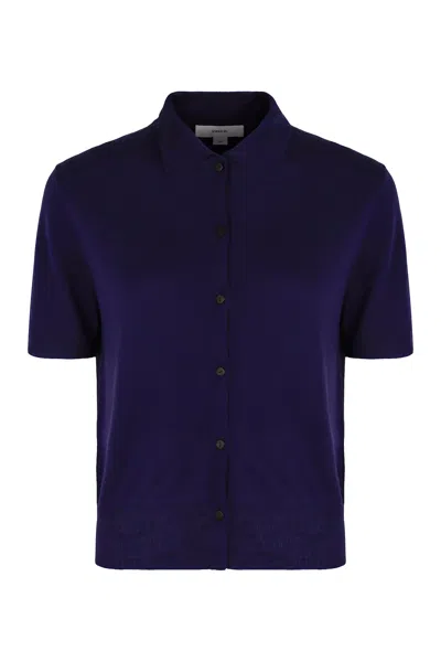 Vince Sweater In Wool Blend In Blue