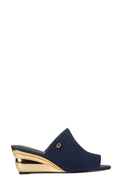 Donna Karan Women's Wedge Heel Mules In Animal Print