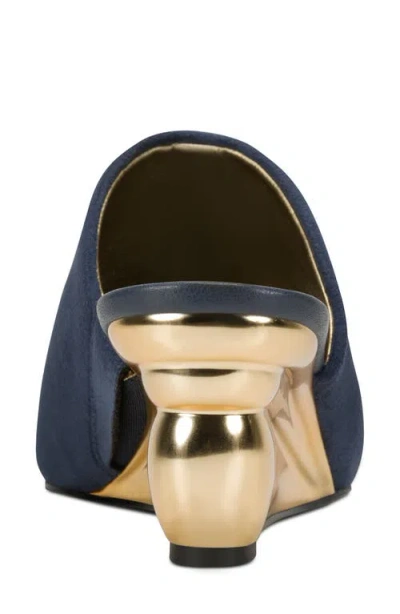 Donna Karan Women's Wedge Heel Mules In Animal Print