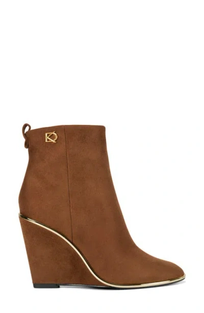 Donna Karan Women's Wedge Heel Booties In Animal Print