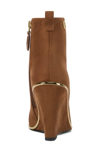 Donna Karan Women's Wedge Heel Booties In Animal Print